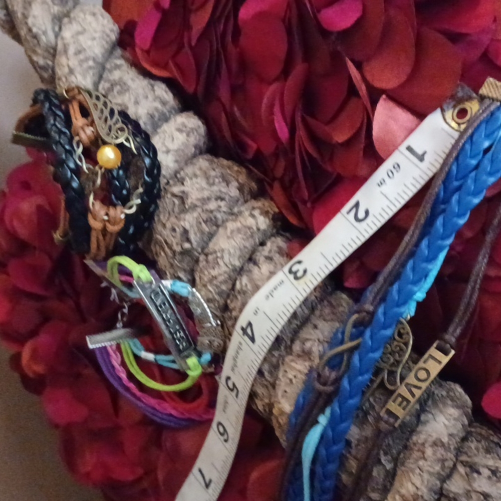 Artisan crafted leather tiered bracelet your choice 👍  🎁 💡  bracelets